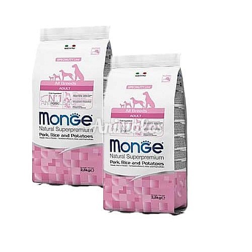 מונג' חזיר לכלב בוגר מכל הגזעים 24 ק"ג Monge all breeds adult pork rice & potatoes