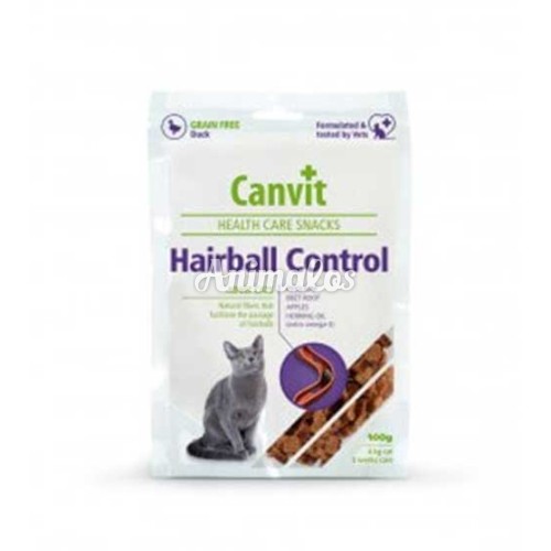קנוויט חטיף היפואלרגני למניעת הצטברות שיער אצל חתולים canvit hairball control for cats