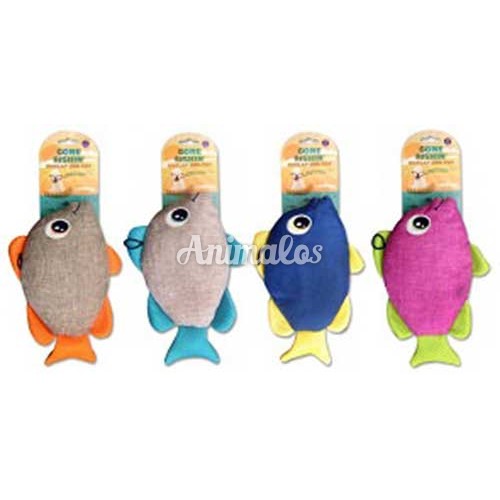 צעצוע בובה לכלב דג מצפצף ומרשרש 