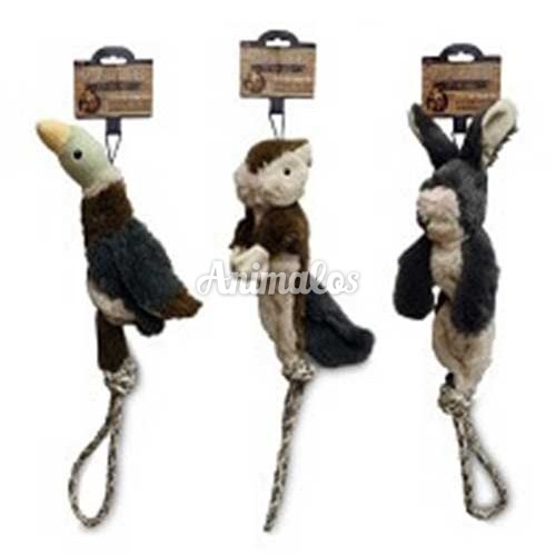 צעצוע בובת חיה עם חבל – משחק לכלבים