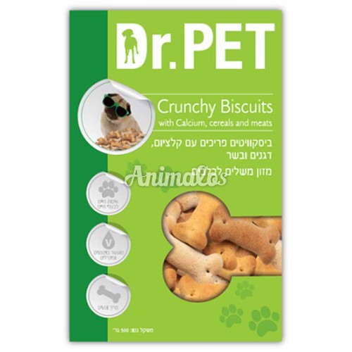 עוגיות ד''ר פט דגנים ובשר 500 גרם