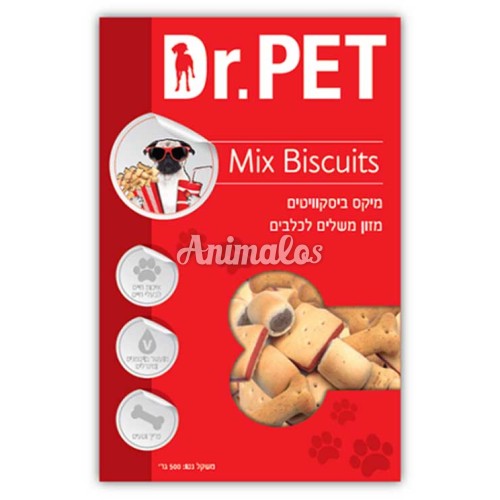 עוגיות ד''ר פט לכלב מיקס 500 גרם