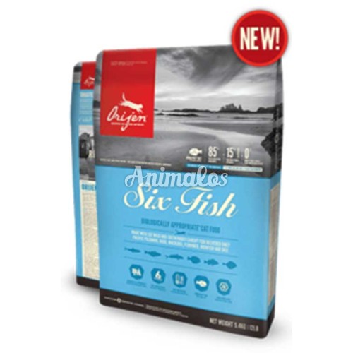 אוריג'ן סיקס פיש חתול 1.80 ק''ג