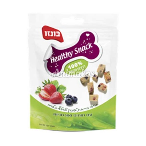 בונזו חטיף בריאות לכלב בוטנים תותים ואוכמניות 