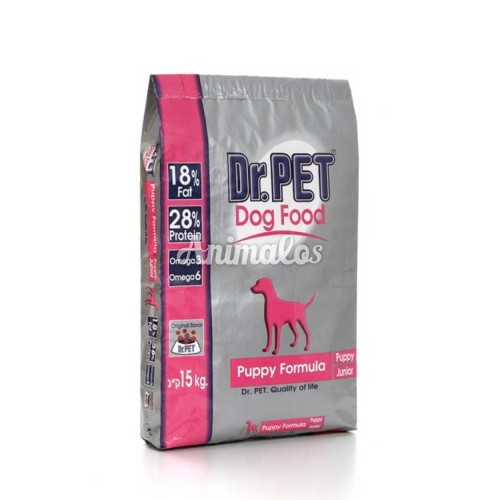 דר פט מזון יבש לגורי כלבים 15 ק''ג