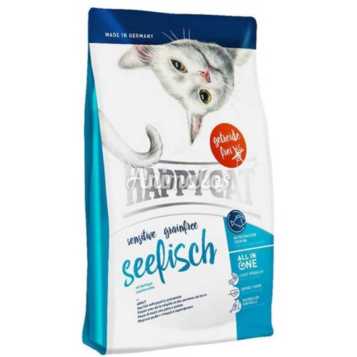 הפי קט סנסטיב דגים לחתול בוגר 4 ק''ג HAPPY CAT