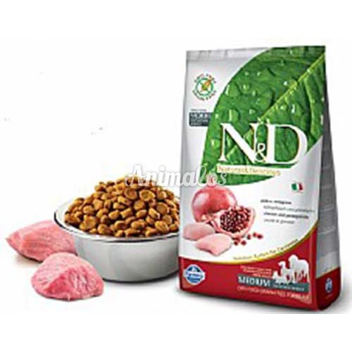 נטורל אנד דלישס מופחת דגנים עוף ורימון 15 ק''ג N&D 