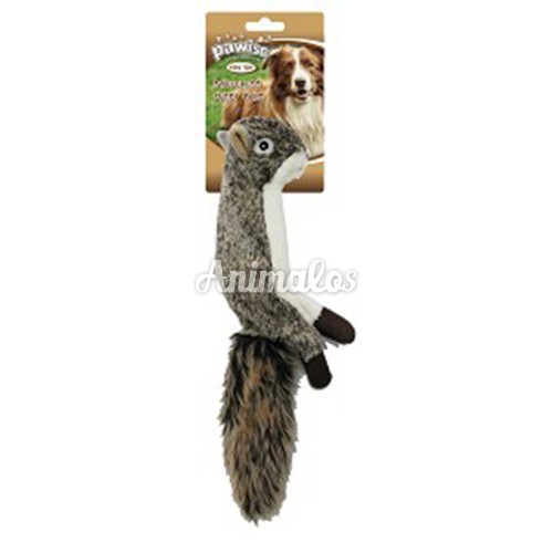 צעצוע לכלב pawise סנאי אפור מפרווה 35ס"מ