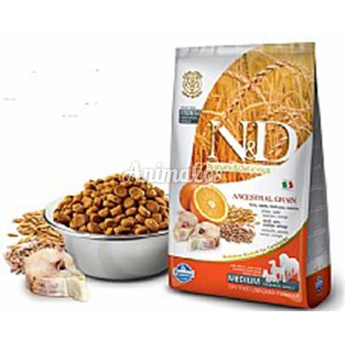 נטורל אנד דלישס מופחת דגנים דג ותפוז 2.5 ק''ג N&D 