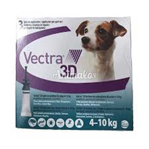 אמפולות וקטרה נגד פרעושים וקרציות לכלבים במשקל 4-10 ק"ג vectra  