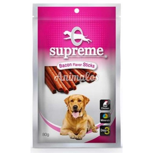 חטיף לכלב- סופרים עוף בטעם בייקון 80 גרם Supreme
