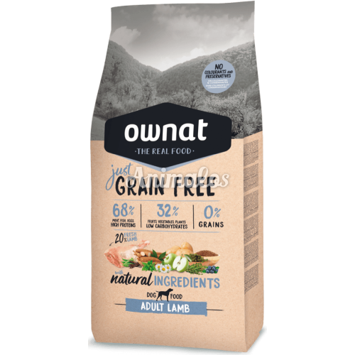 מזון לכלבים ללא דגנים אוונט על בסיס כבש 14 ק''ג