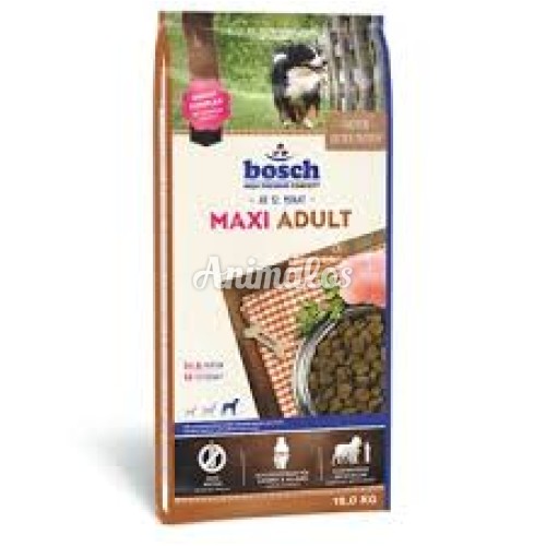 בוש מזון יבש לכלבים בוגרים מגזע גדול עוף 15 ק"ג