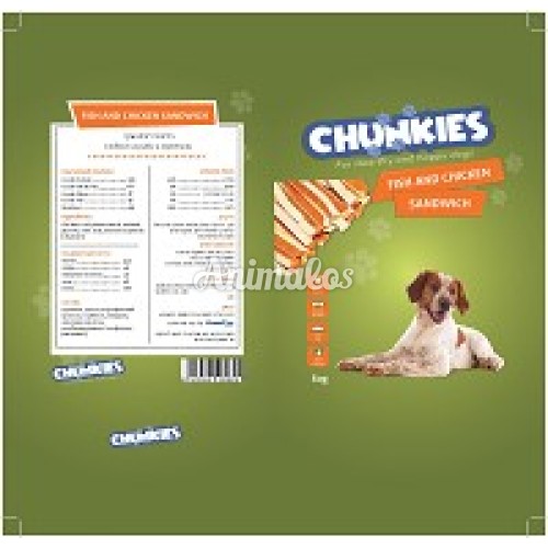 חטיף צ'אנקיז כריכוני דגים ועוף 80 ג'