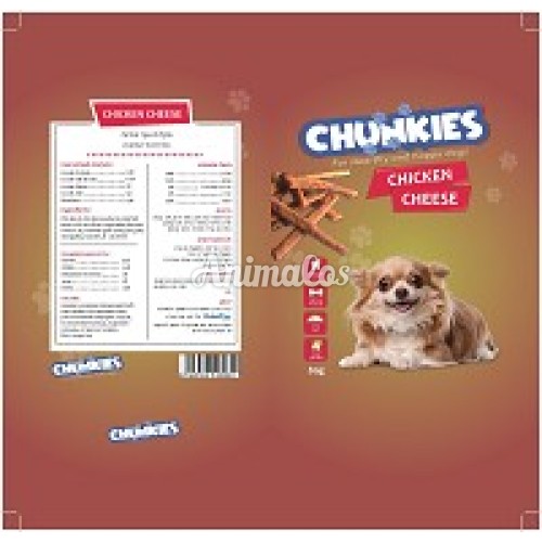 חטיף צ'אנקיז מקלות עוף וגבינה 80 ג'